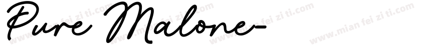Pure Malone字体转换